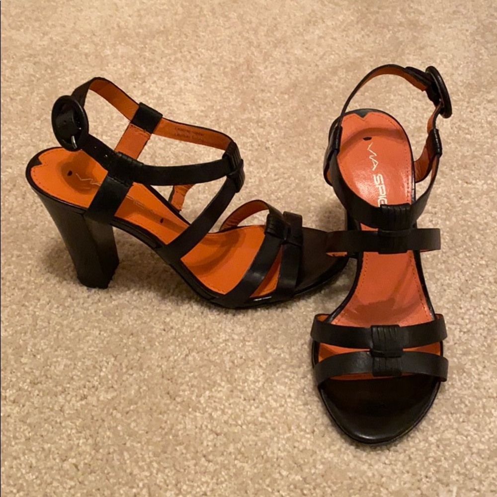 Via Spiga Black Heels: Size 4.5